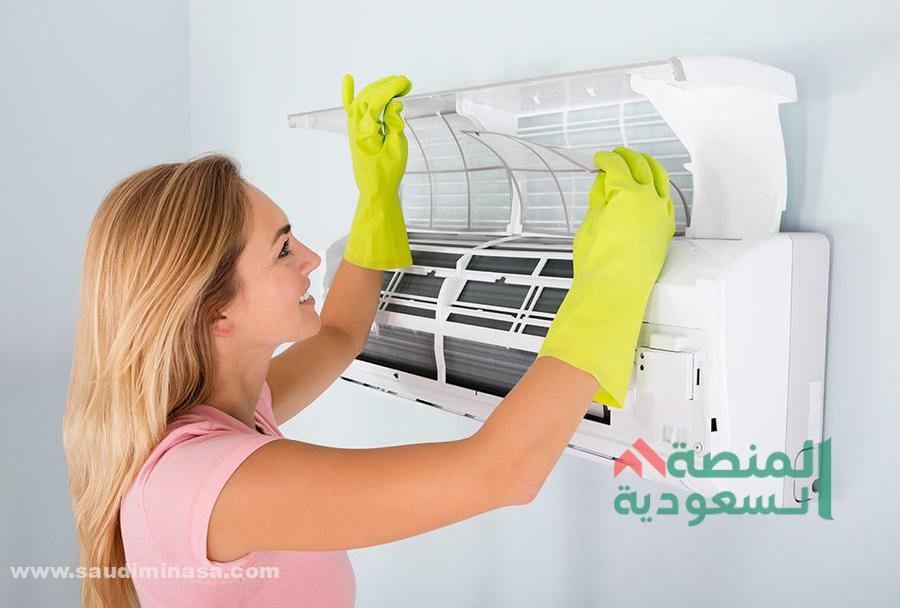 الخطوات النهائية لتنظيف مكيفات سبليت