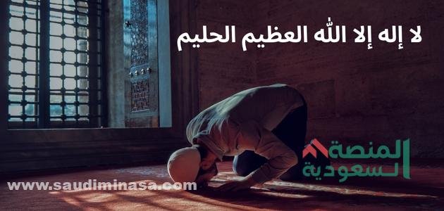 لا إله إلا الله العظيم الحليم دعاء الكرب