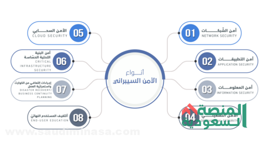 أنواع الأمن السيبراني
