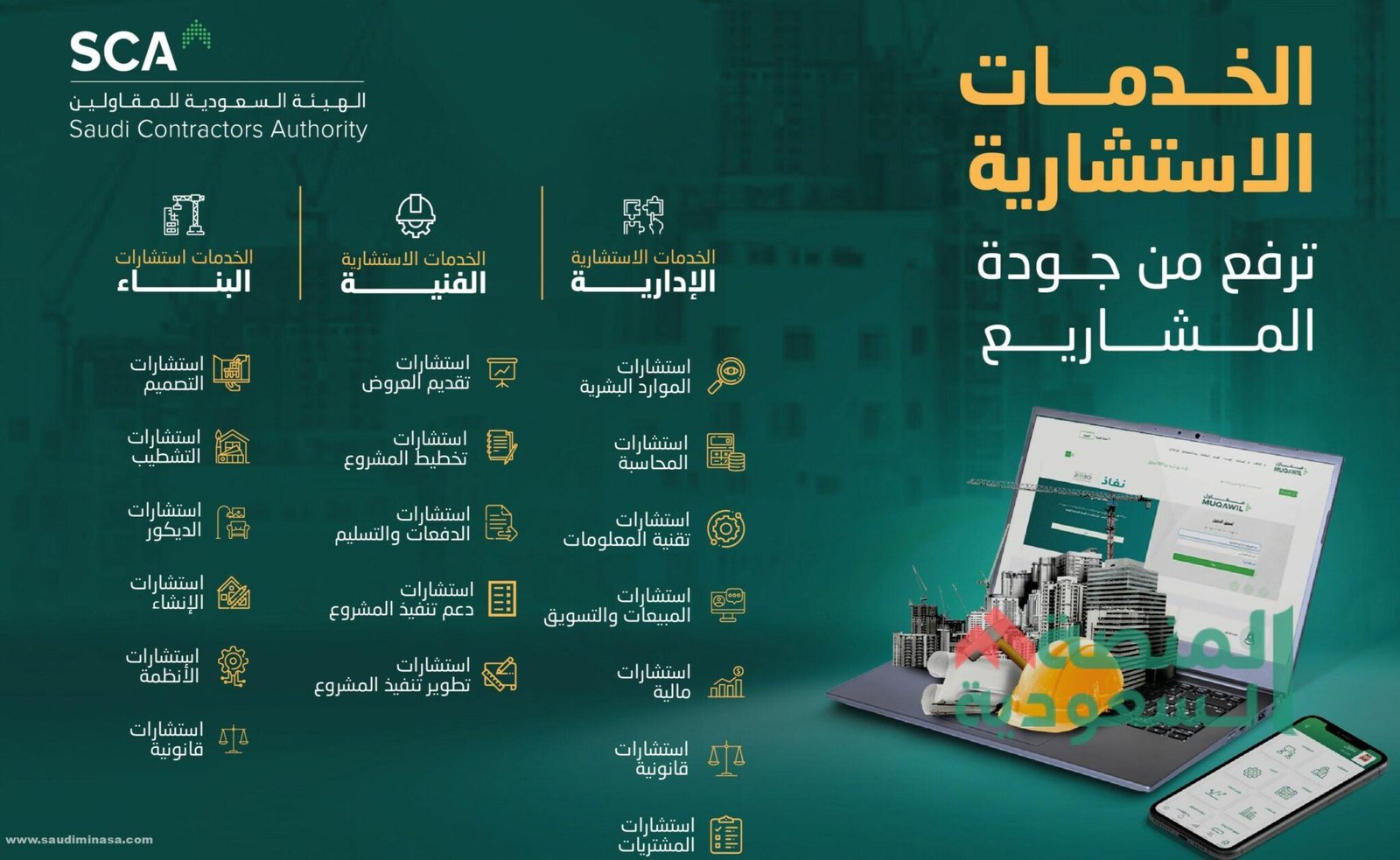 مهام الهيئة السعودية للمقاولين